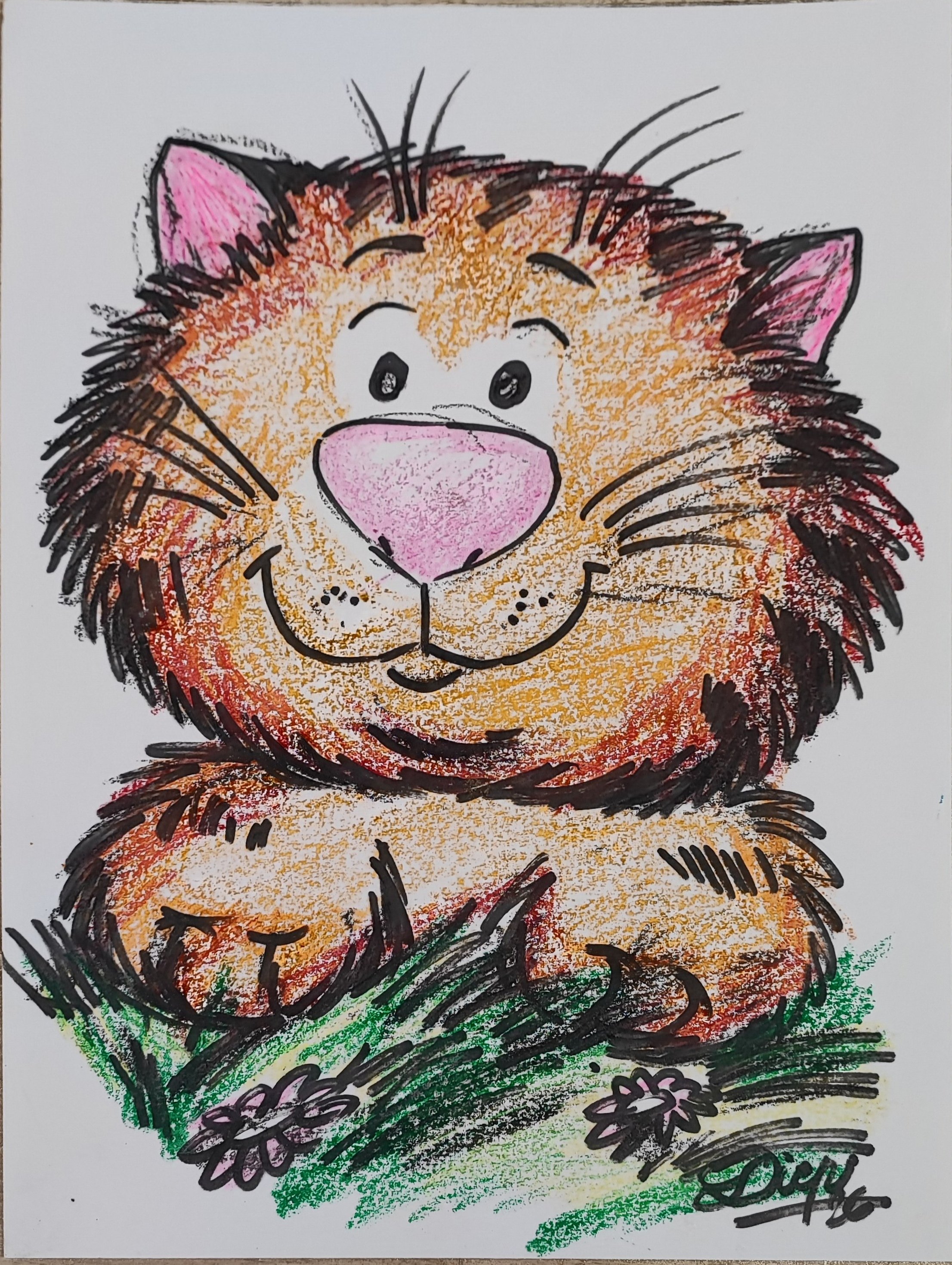 Un chat heureux gardé par Diep